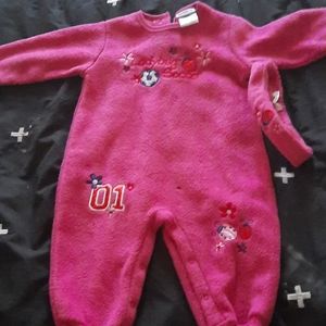 Warm.one piece with head band